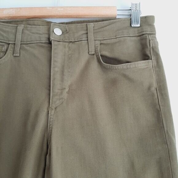 JOE'S JEANS The Skinny Long Khaki Green Medium Wash Cotton Twill Sz 30 - Picture 4 of 11